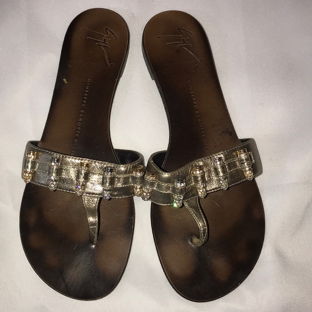 Giuseppe Zanitti Sparkling Bullet Sandals